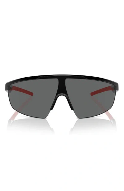 Scuderia Ferrari 140mm Shield Sunglasses In Black