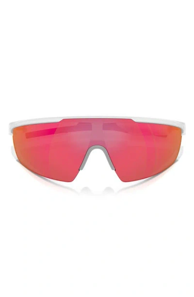 Scuderia Ferrari 140mm Shield Sunglasses In Opal Grey