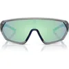 Scuderia Ferrari 36mm Pillow Sunglasses In Opal Grey