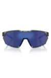 Scuderia Ferrari 41mm Irregular Sunglasses In Opal Grey