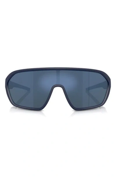 Scuderia Ferrari 42mm Mirrored Pillow Sunglasses In Matte Blue