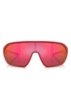 Scuderia Ferrari 42mm Mirrored Pillow Sunglasses In Matte Red