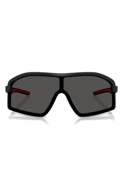 Scuderia Ferrari 43mm Shield Sunglasses In Matte Black