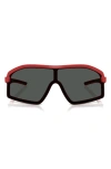 Scuderia Ferrari Men's Sunglasses Fz6010u In Matte Red