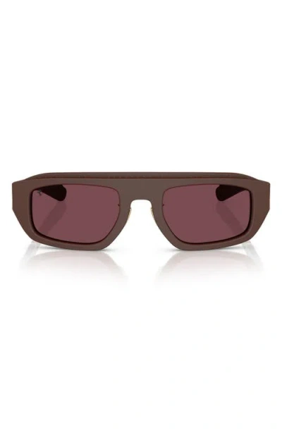 Scuderia Ferrari 52mm Pillow Sunglasses In Brown