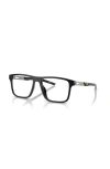 Scuderia Ferrari 53mm Rectangle Optical Glasses In Black