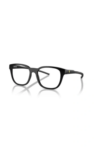 Scuderia Ferrari 53mm Square Optical Glasses In Black