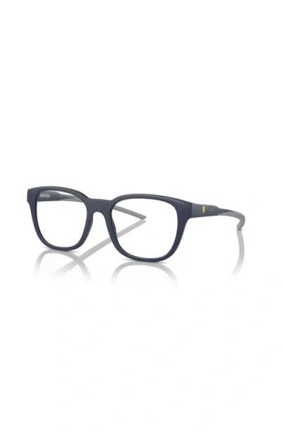 Scuderia Ferrari 53mm Square Optical Glasses In Blue