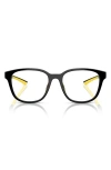Scuderia Ferrari 54mm Round Optical Glasses In Black