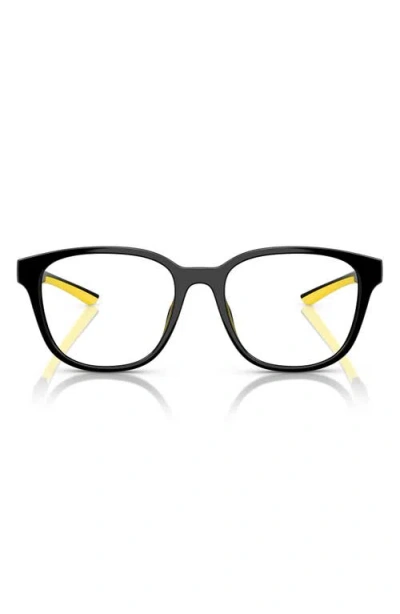 Scuderia Ferrari 54mm Round Optical Glasses In Black
