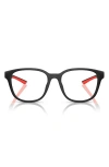 Scuderia Ferrari 54mm Round Optical Glasses In Matte Black