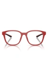 Scuderia Ferrari 54mm Round Optical Glasses In Matte Red