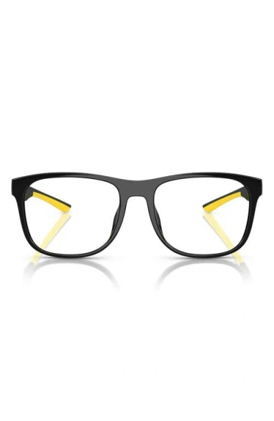 Scuderia Ferrari 54mm Square Optical Glasses In Black