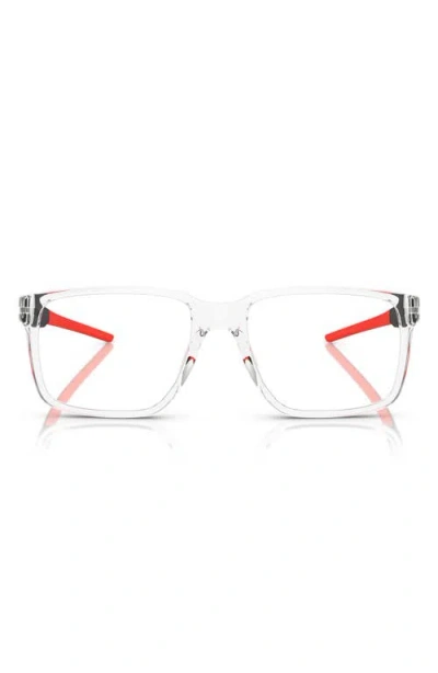 Scuderia Ferrari 54mm Square Optical Glasses In Crystal