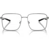 Scuderia Ferrari 54mm Square Optical Glasses In Gunmetal