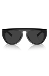 Scuderia Ferrari 56mm Polarized Pilot Sunglasses In Black