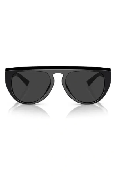 Scuderia Ferrari 56mm Polarized Pilot Sunglasses In Black