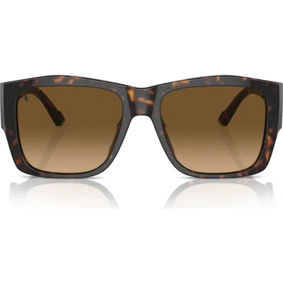 Scuderia Ferrari 56mm Polarized Square Sunglasses In Burgundy