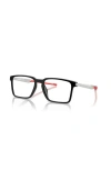 Scuderia Ferrari 56mm Rectangle Optical Glasses In Black