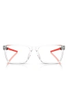 Scuderia Ferrari 56mm Square Optical Glasses In Crystal