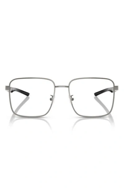 Scuderia Ferrari 56mm Square Optical Glasses In Gunmetal