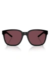 Scuderia Ferrari 56mm Square Sunglasses In Black
