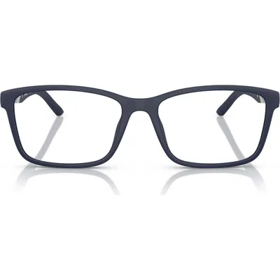 Scuderia Ferrari 57mm Pillow Optical Glasses In Matte Blue