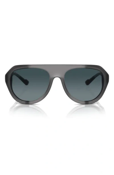 Scuderia Ferrari 57mm Polarized Pilot Sunglasses In Black
