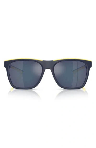 Scuderia Ferrari 57mm Square Sunglasses In Matte Blue