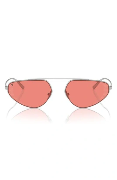 Scuderia Ferrari 58mm Irregular Sunglasses In Gold