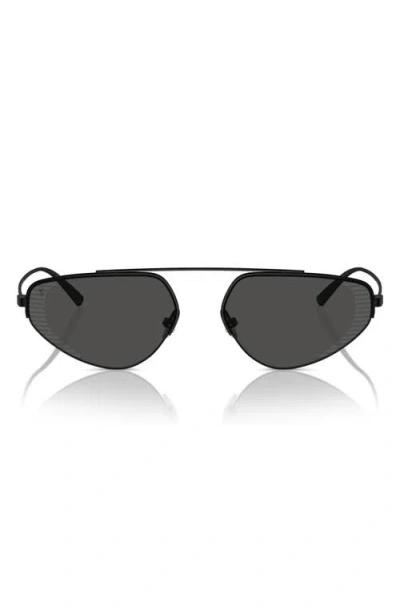 Scuderia Ferrari 58mm Irregular Sunglasses In Black