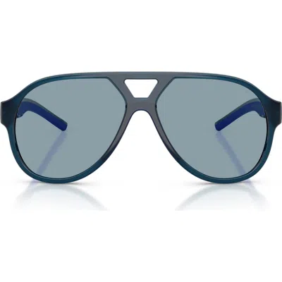 Scuderia Ferrari 58mm Pilot Sunglasses In Blue