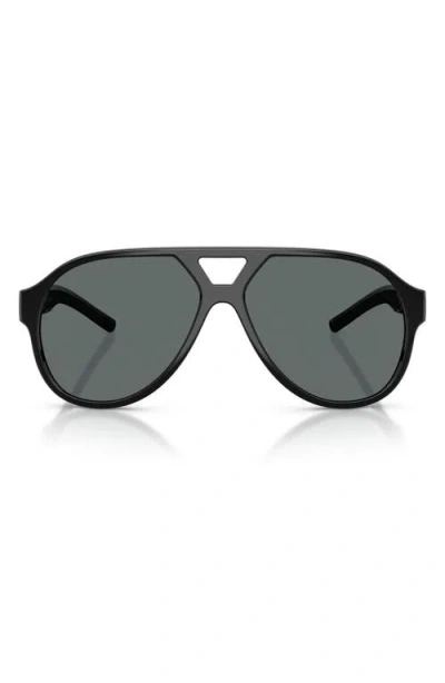 Scuderia Ferrari 58mm Pilot Sunglasses In Black