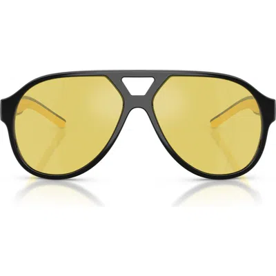 Scuderia Ferrari 58mm Pilot Sunglasses In Brown