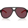 Scuderia Ferrari 58mm Pilot Sunglasses In Burgundy