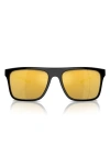 Scuderia Ferrari 58mm Square Sunglasses In Black