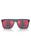 SCUDERIA FERRARI 58MM SQUARE SUNGLASSES