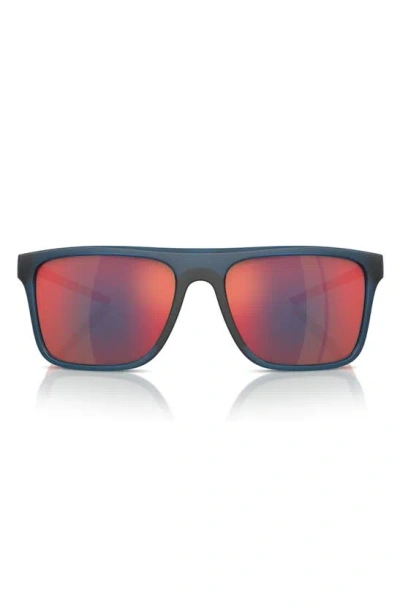 Scuderia Ferrari 58mm Square Sunglasses In Opal Blue