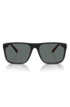 SCUDERIA FERRARI 59MM POLARIZED SQUARE SUNGLASSES