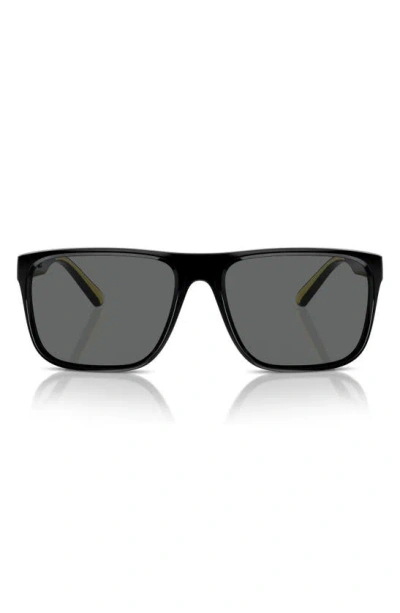 Scuderia Ferrari 59mm Square Sunglasses In Black