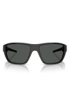 Scuderia Ferrari 61mm Rectangular Sunglasses In Black