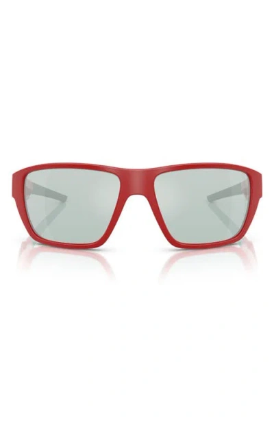 SCUDERIA FERRARI SCUDERIA FERRARI 61MM RECTANGULAR SUNGLASSES