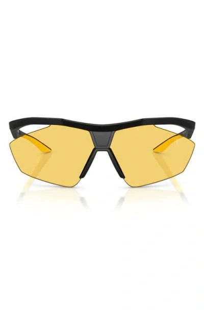 Scuderia Ferrari 81mm Semi Rimless Irregular Sunglasses In Yellow