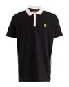 Scuderia Ferrari Polo Shirts In Black
