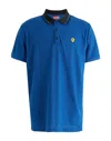 Scuderia Ferrari Polo Shirts In Blue