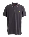 Scuderia Ferrari Polo Shirts In Grey