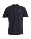 Scuderia Ferrari Man Polo Shirt Midnight Blue Size 3xl Cotton In Blue