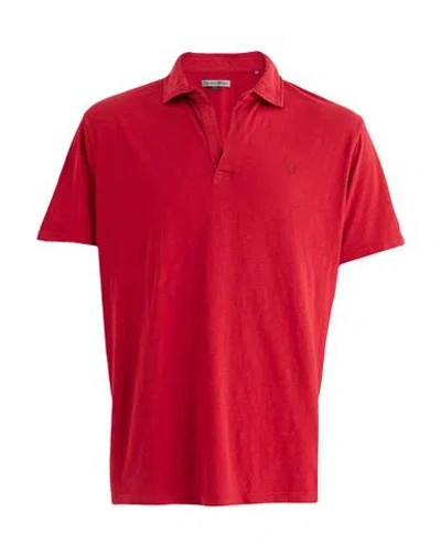 Scuderia Ferrari Man Polo Shirt Red Size M Cotton