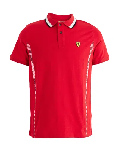 Scuderia Ferrari Polo Shirts In Red