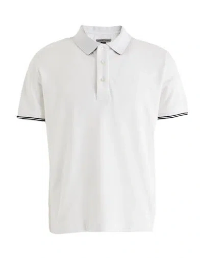 Scuderia Ferrari Ferrari Man Polo Shirt White Size L Cotton, Elastane